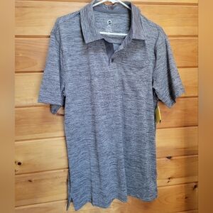 Ski Doo Tech Polo, Quick Dry Moisture Wicking Three Button Size Medium NWT.